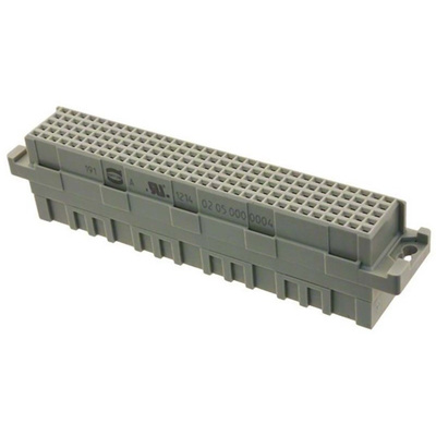 Harting, DIN 41612 Backplane Connector, Female, Straight, 5 Row, 160 Way, 0205