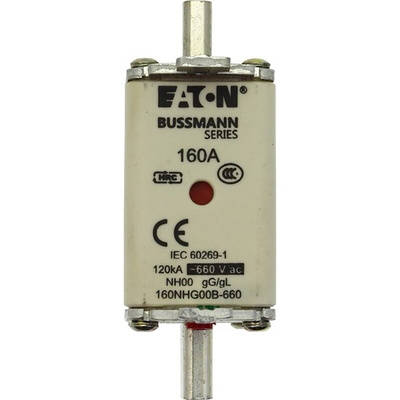 Eaton 160A NH Fuse, NH00, 690V ac