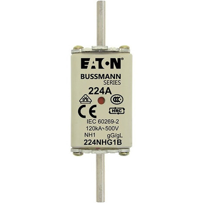 Eaton 224A NH Fuse, NH1, 500V ac