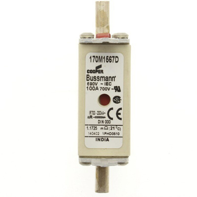 Eaton 250A Centred Tag Fuse, NH000, 690V