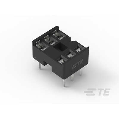TE Connectivity 2.54mm Pitch Straight 6 Way, Through Hole Ladder IC Dip Socket, 1A