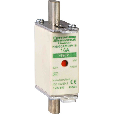 Schneider Electric 200A Centred Tag Fuse, NH1, 690V ac