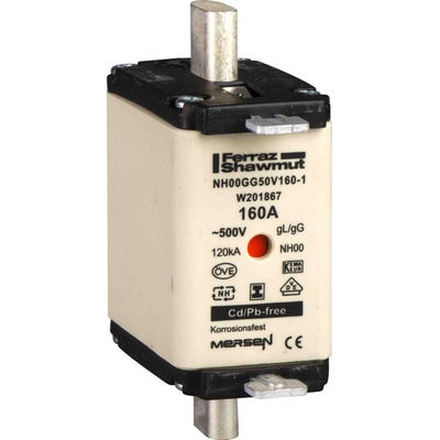 Schneider Electric 250A Centred Tag Fuse, NH1, 500V ac
