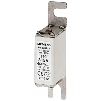 Siemens 160A Slotted Tag Fuse, NH000, 690V