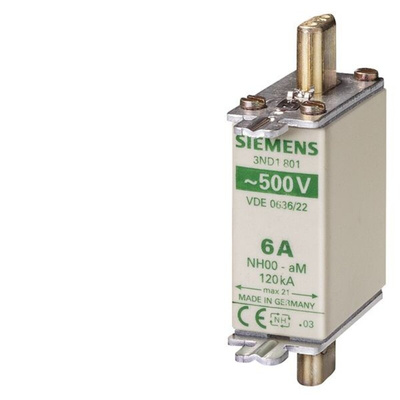 Siemens 63A NH Fuse, NH000, 440 - 500V ac/dc