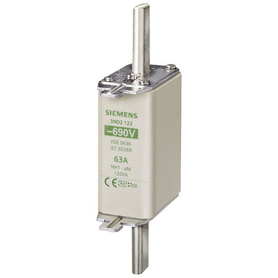 Siemens 80A NH Fuse, NH1, 690 / 400V ac/dc