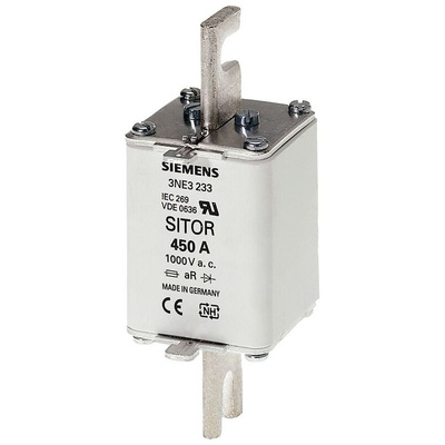 Siemens 200A NH Fuse, NH1, 690 / 250V ac/dc