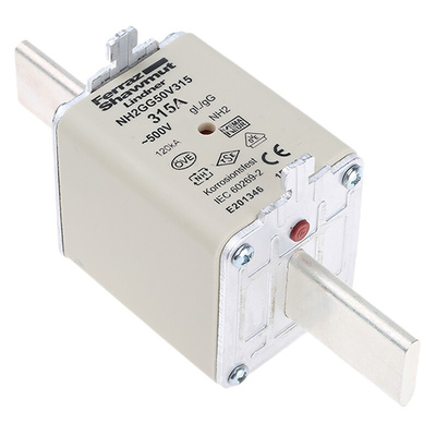 Mersen 315A NH Fuse, NH2, 500V ac
