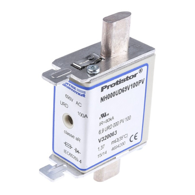 Mersen 100A NH Fuse, NH000, 690V ac