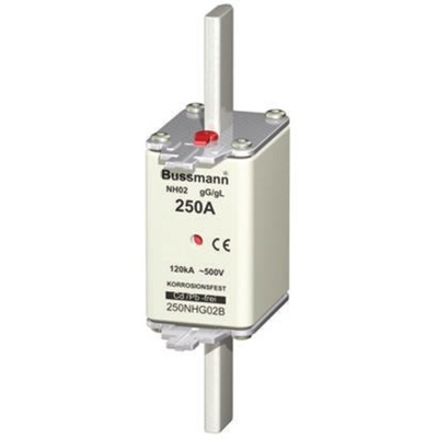Eaton 250A Centred Tag Fuse, NH02, 500V ac
