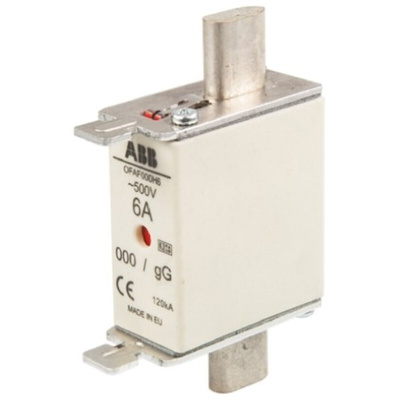 ABB 10A Centred Tag Fuse, NH000, 500V