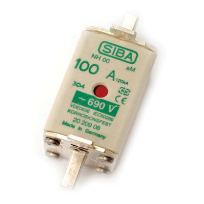 SIBA 80A NH Fuse, NH00, 690V