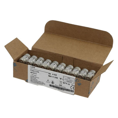 Eaton 6A Bolted Tag Fuse, 15 x 49mm, 240V ac, 35mm