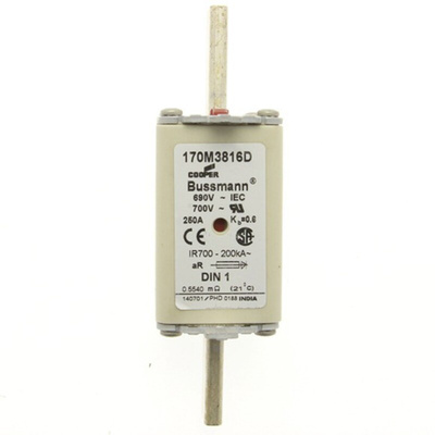 Eaton 250A Centred Tag Fuse, NH1, 690V