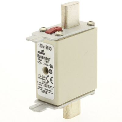 Eaton 40A Centred Tag Fuse, NH000, 690V