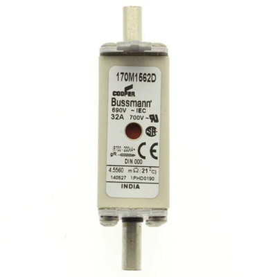 Eaton 32A Centred Tag Fuse, NH000, 690V