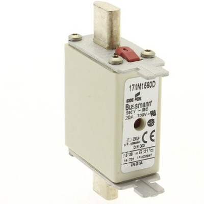 Eaton 20A Centred Tag Fuse, NH000, 690V