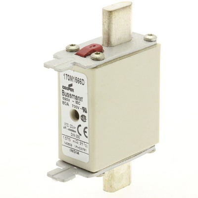 Eaton 80A Centred Tag Fuse, NH000, 690V