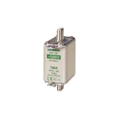 Siemens 125A Centred Tag Fuse, NH00, 500V ac