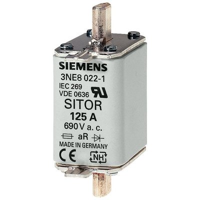 Siemens 125A Centred Tag Fuse, NH00, 690V