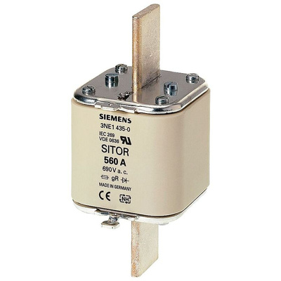 Siemens 630A Centred Tag Fuse, NH3, 690V