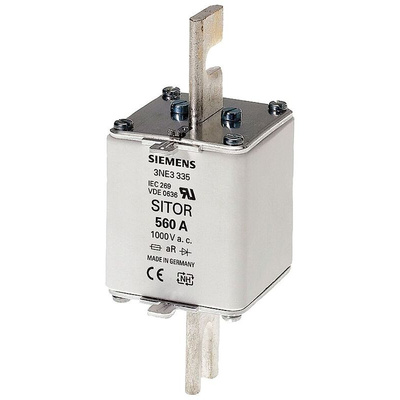 Siemens 630A Slotted Tag Fuse, NH3, 690V