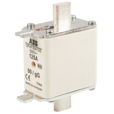 ABB 125A Centred Tag Fuse, NH00, 500V