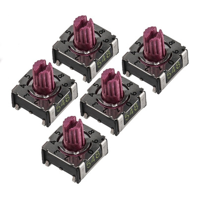 10 Way Surface Mount DIP Switch, Spindle Actuator