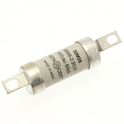 Eaton 32A Bolted Tag Fuse, A2, 500V ac, 73.5mm