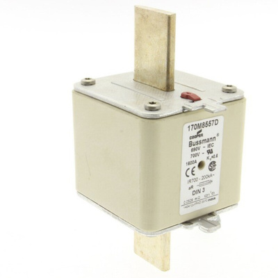 Eaton 1.6kA Centred Tag Fuse, NH3, 690V ac