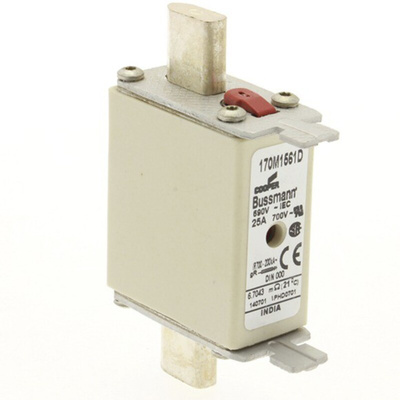 Eaton 25A Centred Tag Fuse, NH000, 690V