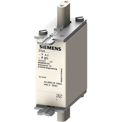 Siemens 35A Centred Tag Fuse, NH000, 690V ac