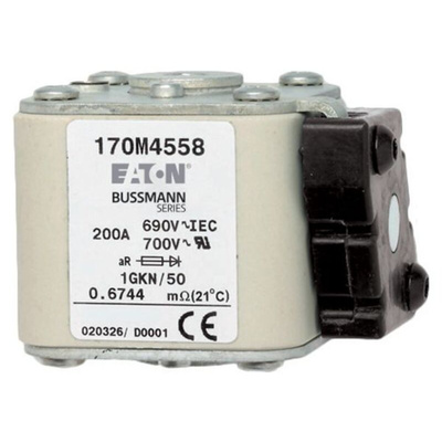 Socomec 1.6kA Tag Fuse, 3, 690V, 150mm