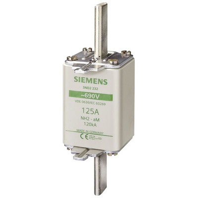Siemens 160A NH Fuse, NH2, 690 / 400V ac/dc