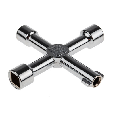 RS PRO Diecast Zinc 5-way Control Cabinet Key