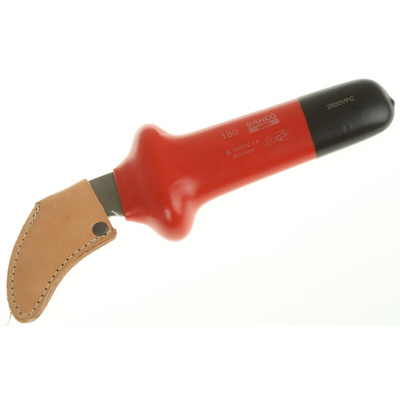 Bahco Cable Knife, VDE/1000V, 180 mm Overall, 50 mm Blade