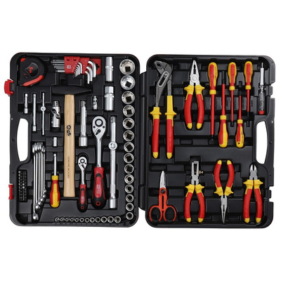 RS PRO 88 Piece Electricians Tool Kit with Case, VDE Approved