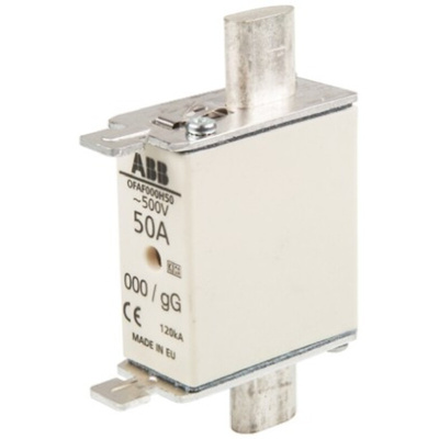 ABB 50A Centred Tag Fuse, NH000, 500V