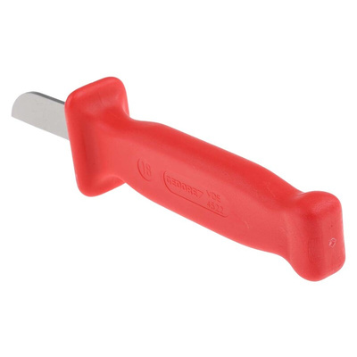 Gedore Cable Knife, VDE/1000V, 180 mm Overall, 50 mm Blade, Plastic Handle