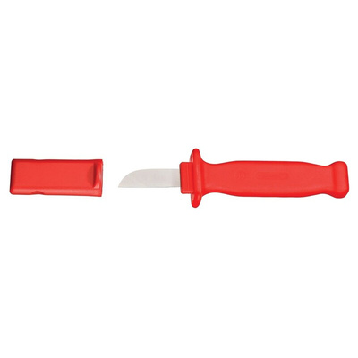 Gedore Cable Knife, VDE/1000V, 180 mm Overall, 50 mm Blade, Plastic Handle