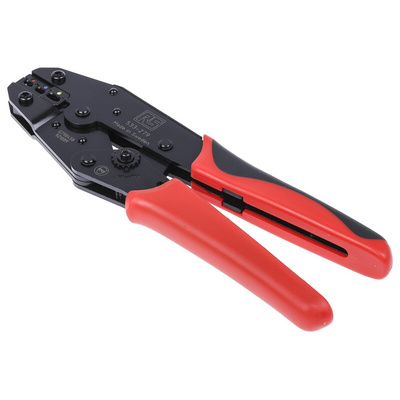 RS PRO Hand Ratcheting Crimp Tool for Insulated Spade Connectors, 0,75 → 6mm² Wire