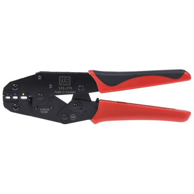 RS PRO Hand Ratcheting Crimp Tool for Insulated Spade Connectors, 0,75 → 6mm² Wire
