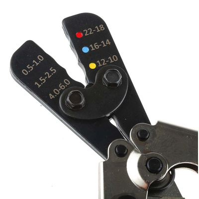RS PRO Hand Ratcheting Crimp Tool for Insulated Spade Connectors, 0,5 → 6mm² Wire