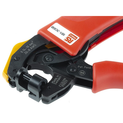 RS PRO Hand Ratcheting Crimp Tool for Wire End Sleeves, 0,14 → 10mm² Wire