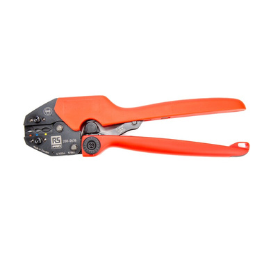RS PRO Hand Ratcheting Crimp Tool for Insulated Spade Connectors, 0,5 → 6mm² Wire