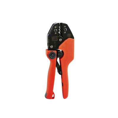 RS PRO Hand Ratcheting Crimp Tool for Tubular Cable Lugs, 0,75 → 2,5mm² Wire