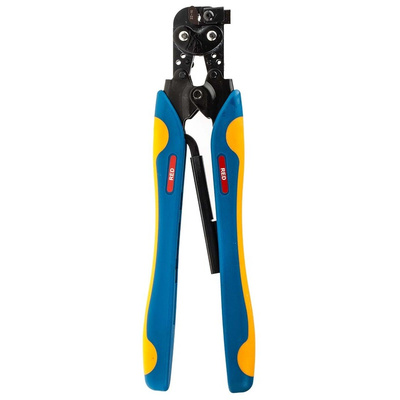 TE Connectivity CERTI-CRIMP Hand Ratcheting Crimp Tool for PIDG Splices, PIDG Terminals, Plasti-Grip Terminals, 0.3