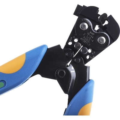 TE Connectivity CERTI-CRIMP Hand Ratcheting Crimp Tool for PIDG Splices, PIDG Terminals, Plasti-Grip Terminals, 1.2