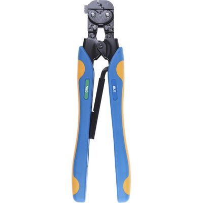 TE Connectivity CERTI-CRIMP Hand Ratcheting Crimp Tool for PIDG Splices, PIDG Terminals, Plasti-Grip Terminals, 1.2