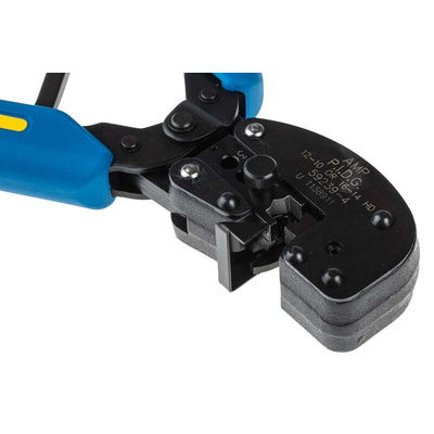 TE Connectivity CERTI-CRIMP Hand Ratcheting Crimp Tool for PIDG Splices, PIDG Terminals, Plasti-Grip Terminals, 3